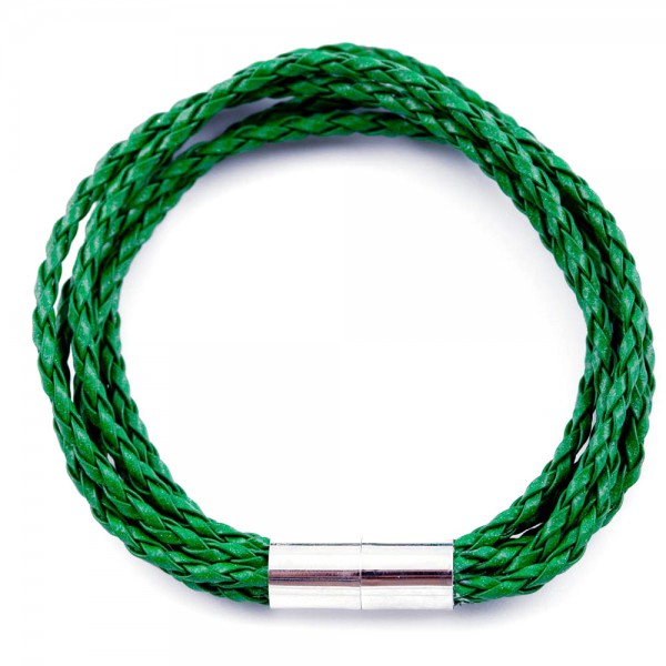Lederarmband Knipser grün
