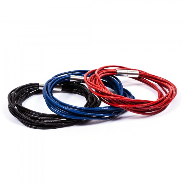 Lederarmbänder 10er schwarz blau rot by 12teFRAU