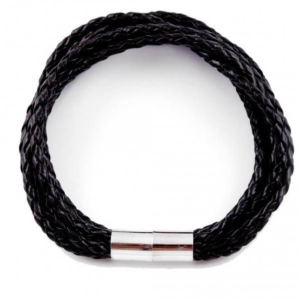Lederarmband Knipser schwarz