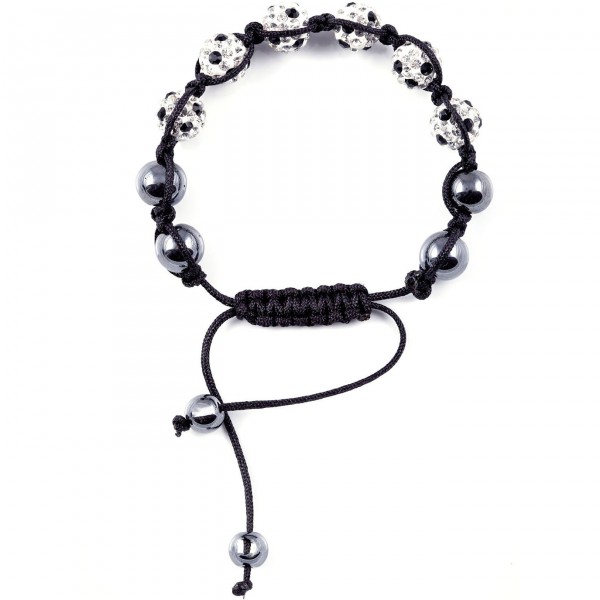 Shamballa Armband Glückstreffer black stone