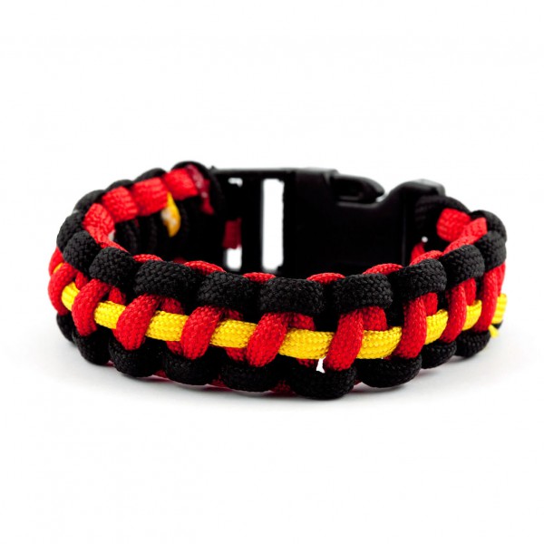 Paracord-Armband Deutschland schwarz rot gold