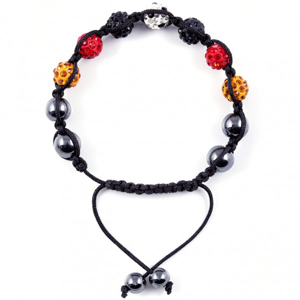 Shamballa Armband Deutschland schwarz rot gold